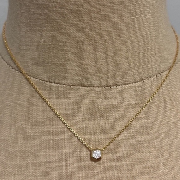 Kendra Scott Jewelry - ✨SOLD✨ Kendra Scott Davie Necklace Rock Crystal 18K Gold Vermeil
